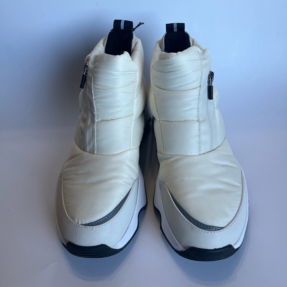 SOREL Women's 8.5 Kinetic Impact Puffy Zip Waterproof Boots Insulated Chalk NWT - Picture 5 of 11